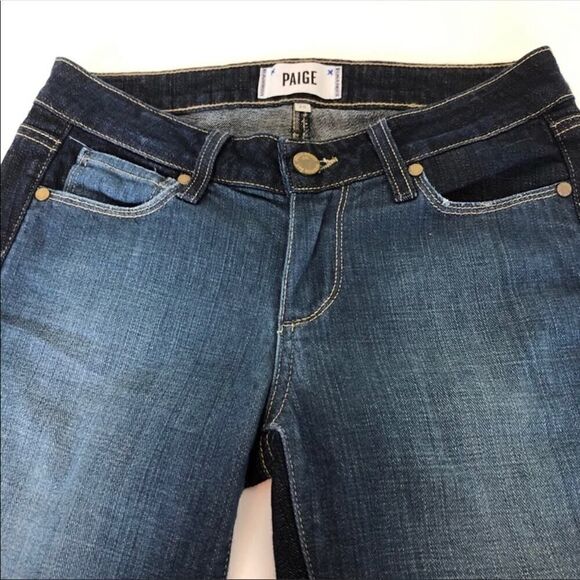 Paige Color Block Emily Skinny Jeans - Picture 4 of 7